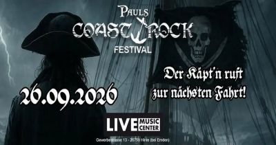 Pauls Coastrock Festival 2026 - Ahoi Ihr Landratten! Alle Man an Board!