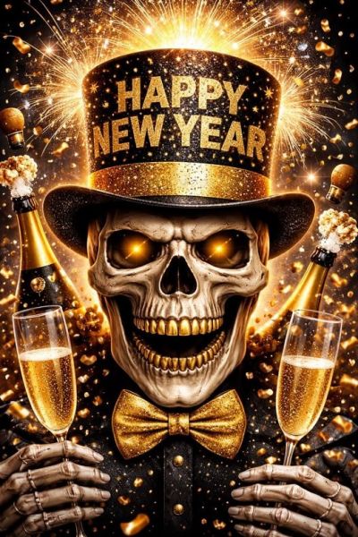 Silvester-Countdown auf Dark Radio